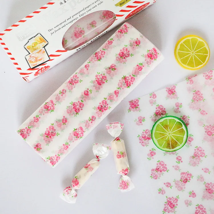 100 шт./лот различные узоры восковой бумаги, пищевая оберточная бумага, пергамент для выпечки бумага, мыло упаковочная бумага