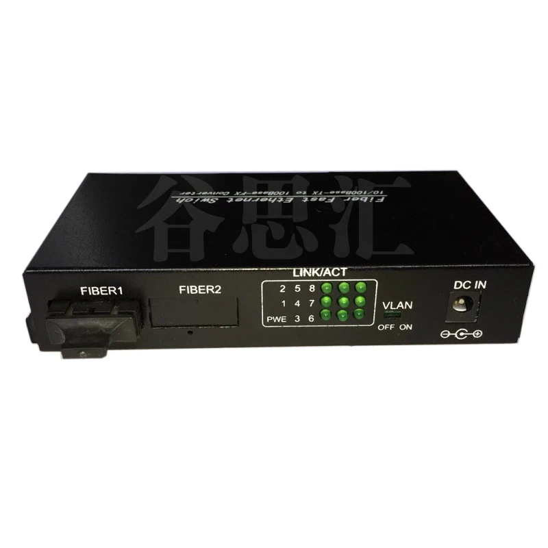 1F8E волоконно-Быстрый ethernet POE коммутатор 1 одномодовый двухволоконный оптический