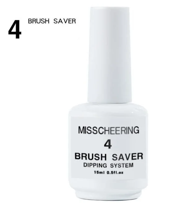 Brush Saver 4 в 1 блестящая пудра, лазерная пудра для ногтей, наращивание для маникюра, резьбы, без лампы, средство для удаления пыли, декоры для ногтей - Цвет: Brush Saver