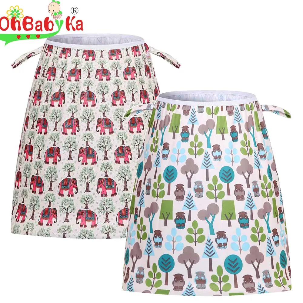 Ohbabyka 2 шт./упак. многоразовый большой лайнер мешок для без запаха тканевые подгузники или прачечная водонепроницаемый PUL детский подгузник влагонепроницаемый рюкзак