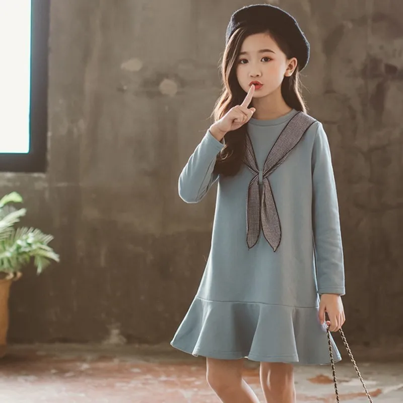 Velvet Teenage Girls Dress For Winter Baby Kids Dresses Autumn Girl Clothes Christmas Children Princess | Детская одежда и обувь