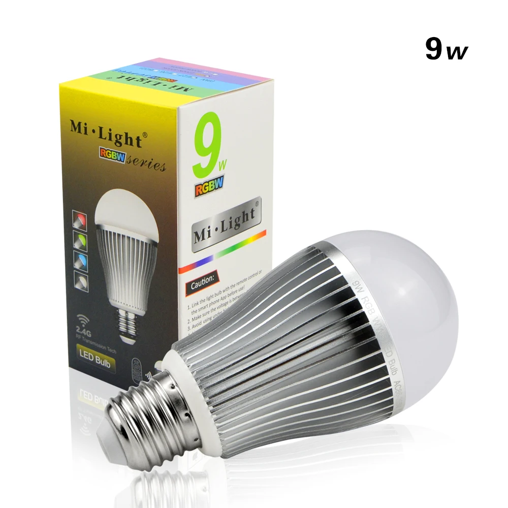 100% оригинал с регулируемой яркостью Mi Light RGBW RGB WW Светодиодная лампа 2 4G RF/WiFi