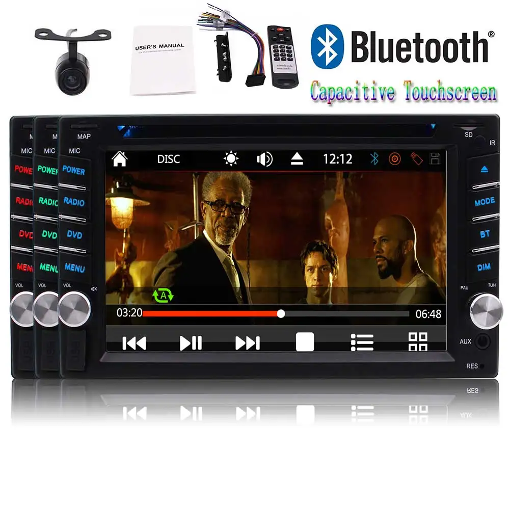 Автомагнитола с сенсорным экраном 6 2 дюйма Din USB SD 1080p|Автомобильные