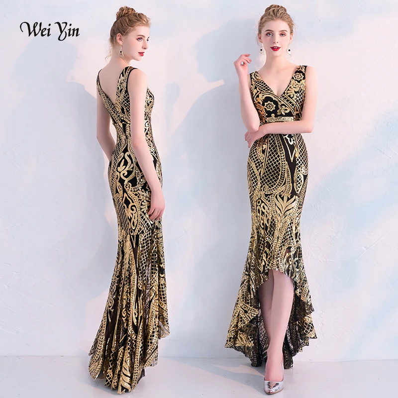 Weiyin 2020 вечернее платье Русалочки Vestido de Festa сексуальное с открытой спиной
