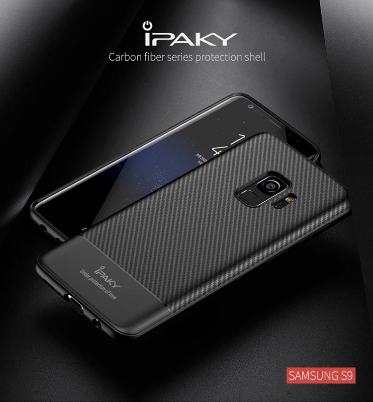 Для samsung Galaxy S9 Plus Чехол iPaky Coque для samsung S9 Plus чехол из углеродного волокна Мягкий силиконовый чехол для samsung S9 S 9 чехол s