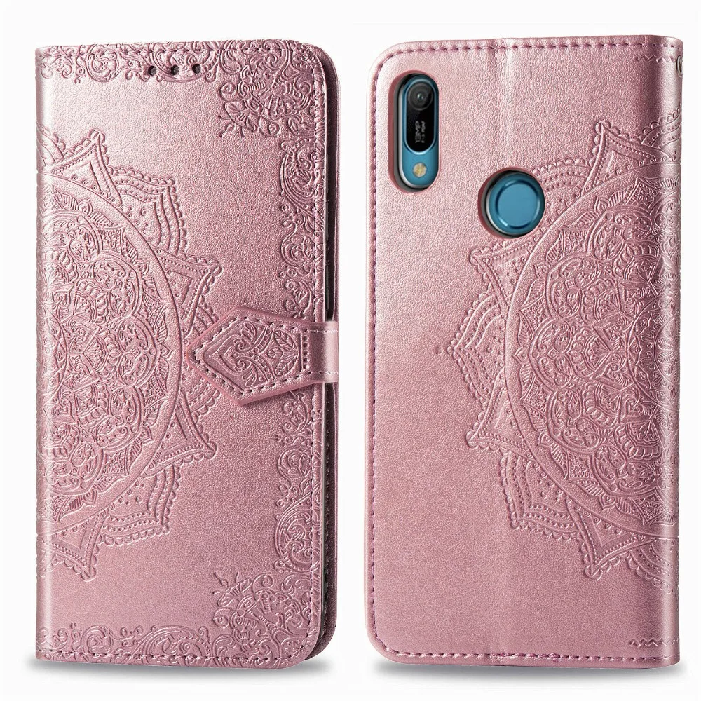 Чехол для Huawei Honor 8A Y6 2019 кожаный чехол с откидной крышкой задняя крышка подставкой