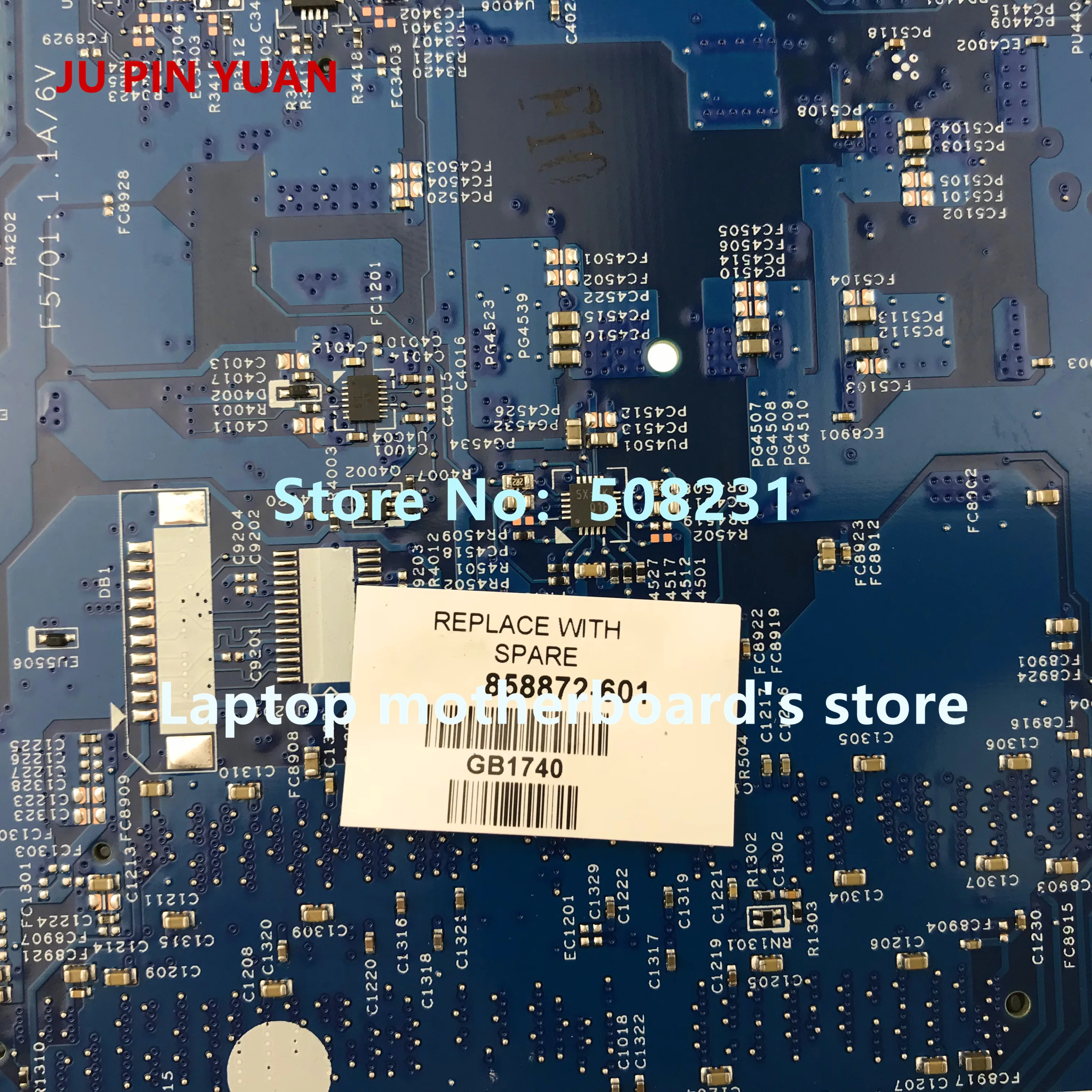 JU PIN Юань 601-903241 448.08J04.0011 для hp Pavilion x360 Кабриолет 13-u Материнская плата ноутбука PentN3710 полностью протестирована