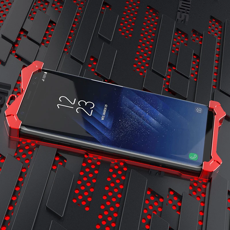 Чехол Zimon для Samsung S8 Plus роскошный ударопрочный противоударный металлический