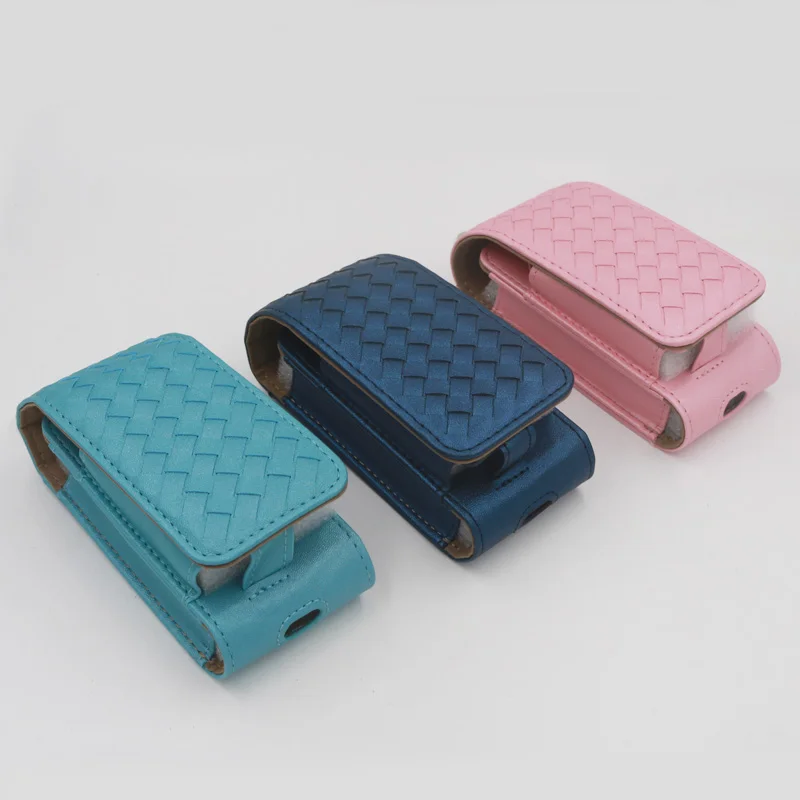Retail 8 Colors blade leather Case vape bag For iQOS Electronic Cigarette blue pink white black pouch Carrying Protective | Электроника