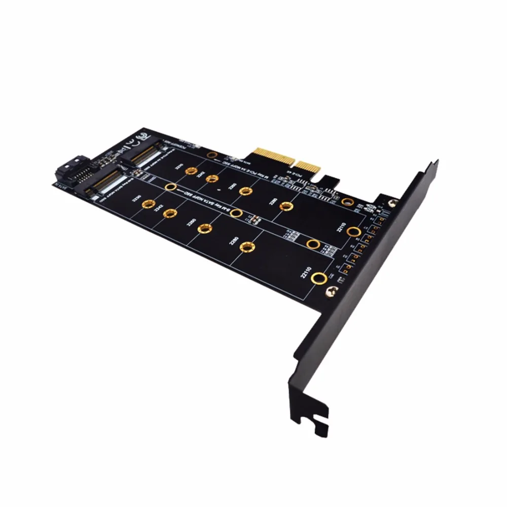 XT-XINTE M.2 NVMe SSD NGFF для PCIE X4 адаптер ключ-карта M+ B двойной Интерфейс для 2230 2242 2260 2280 20110