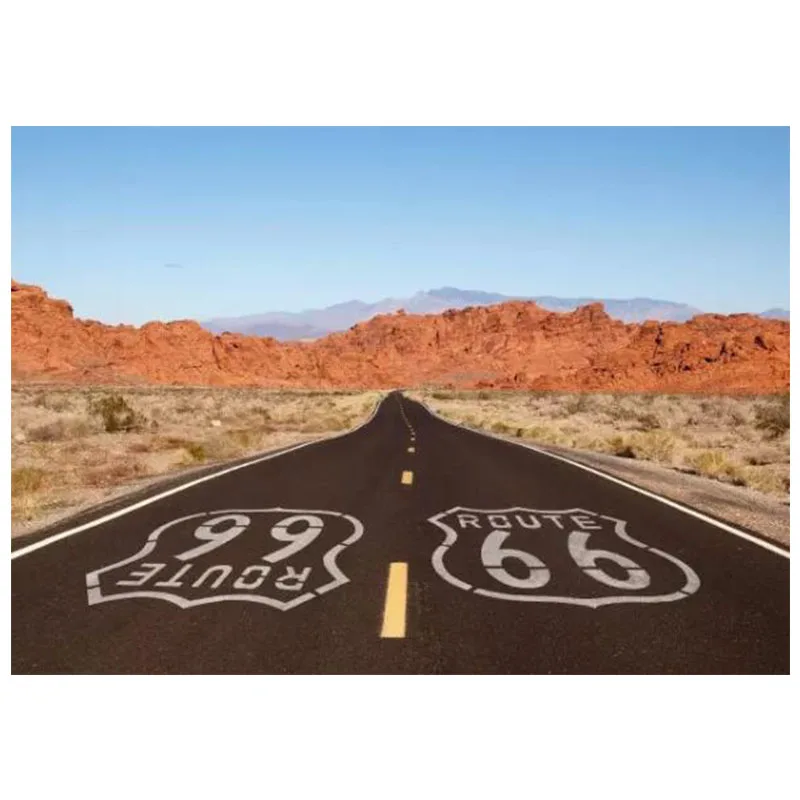 Натуральный пейзаж полный квадратный/круглый 5D DIY Алмазная картина US Route 66