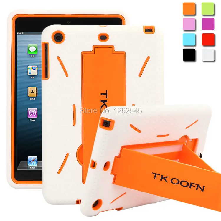 Ударопрочный силиконовый гибридный сверхмощный чехол для Apple Ipad Mini белый