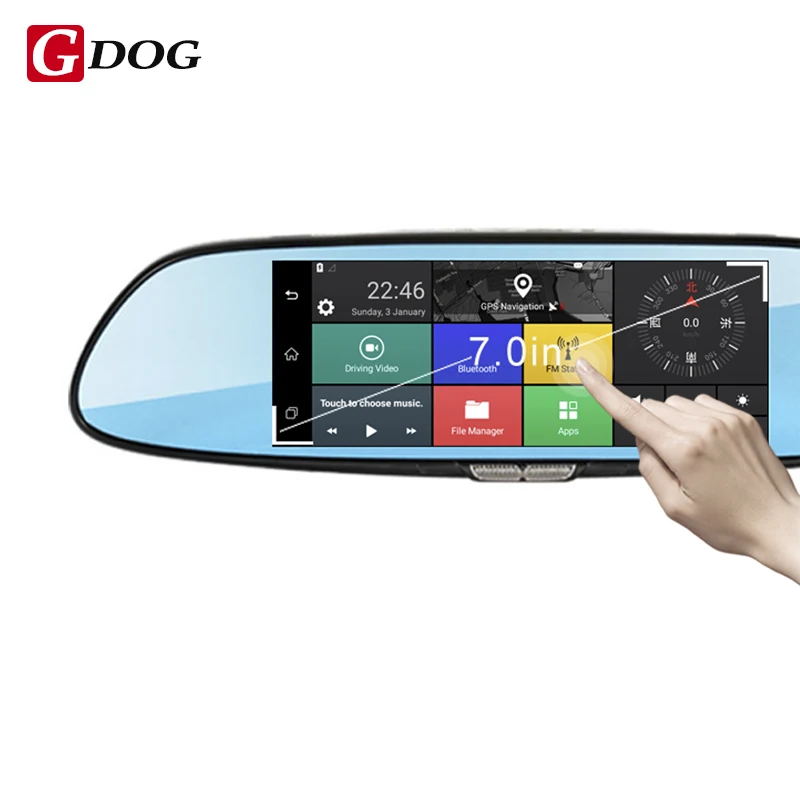 Горячие продажи Android 5.0 Автомобильный видеорегистратор беспроводной 3G WCDMA B1 (2100)