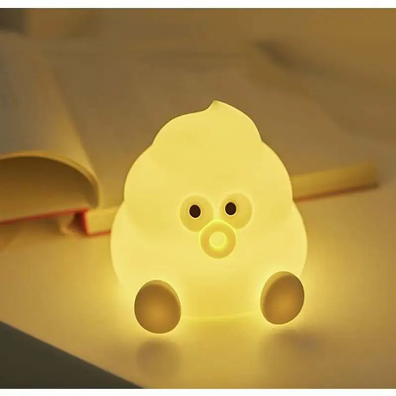 NEWKBO мультфильм Poop ночник USB экологичный и энергосберегающий светодиодный