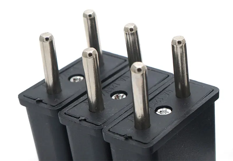 Дорожный конвертер адаптер США в ЕС AC штепсельная вилка бытовые вилки черный