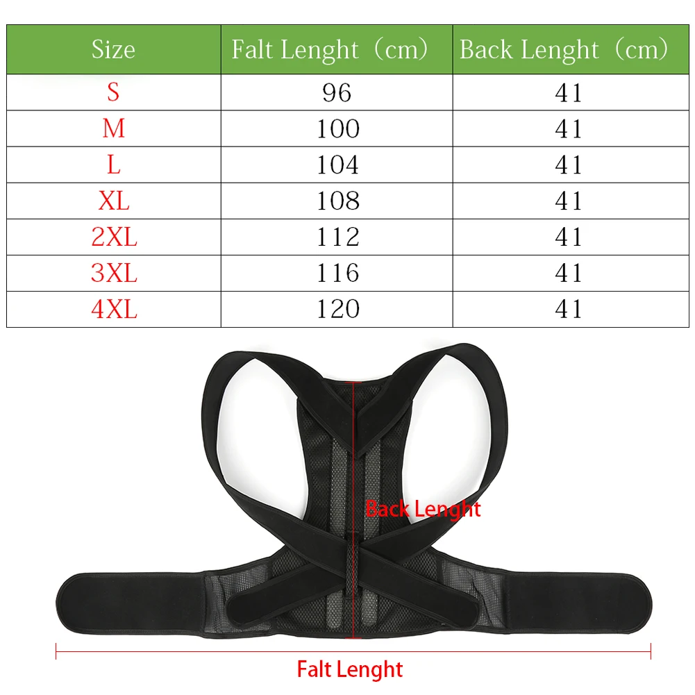 

Adjustable Upper Back Shoulder Support Posture Corrector Adult Children Corset Spine Brace Back Belt Orthotics Back Support