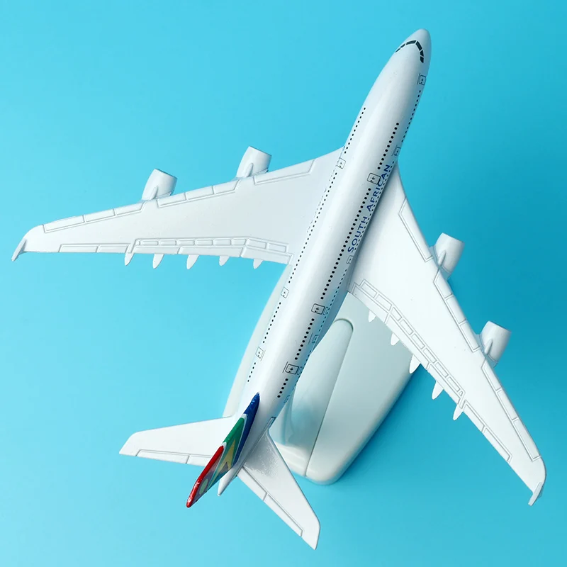 Аэробус A380 Южноафриканский дыхательные пути 16 см модель самолета из сплава