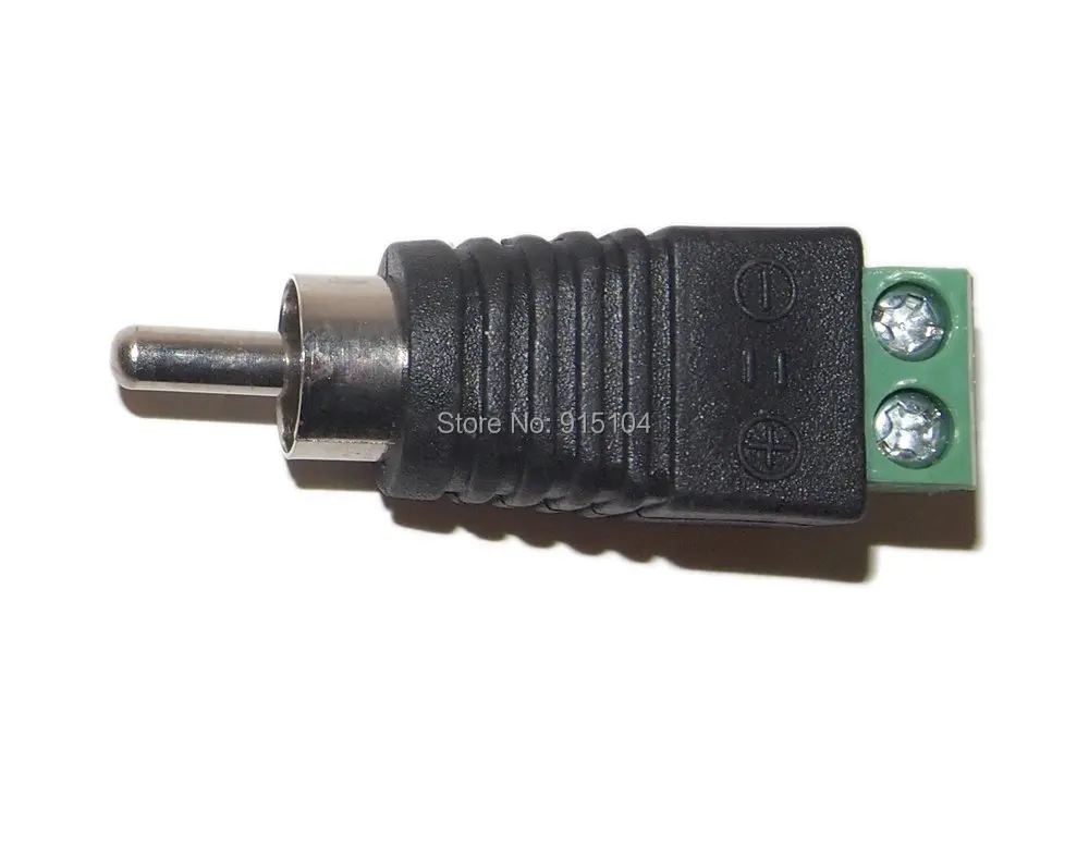 10 шт./лот UTP Cat5 Cat6 кабель Phono RCA штекер к AV винтовой терминал Аудио Видео разъем CCTV