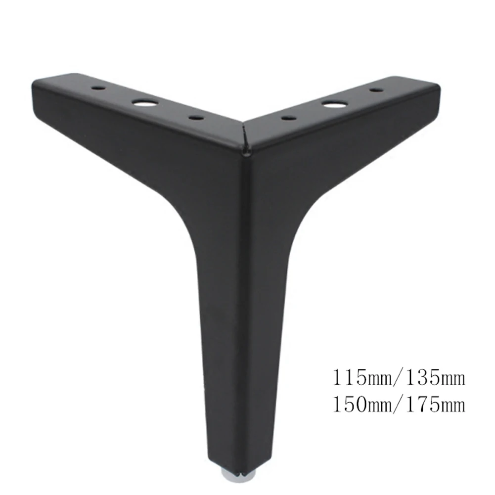 Legs Metal Durable Accessories Table Home Reinforcement Furniture Hardware Practical Adjustable Height Sofa Foot Triangle Cover |