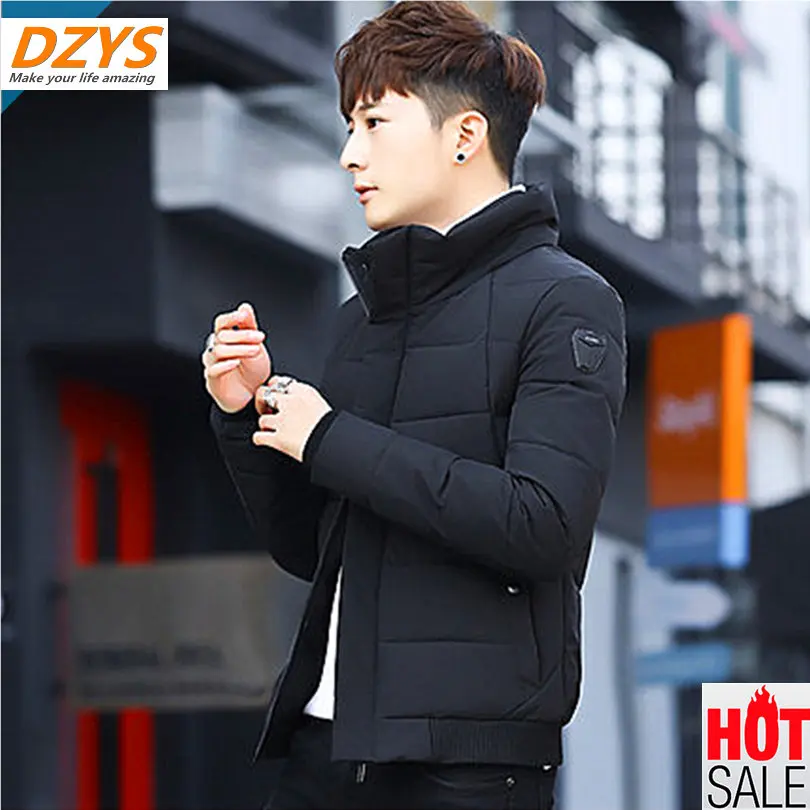 

2018 Men's clothes in winter 2018 new personality handsome Jacket version of the current cotton DZYS-CX jacket students coat