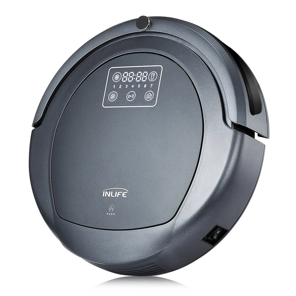Inlife ZK8077 робот пылесос с Виртуальным блокатором сенсорным экраном автоматический