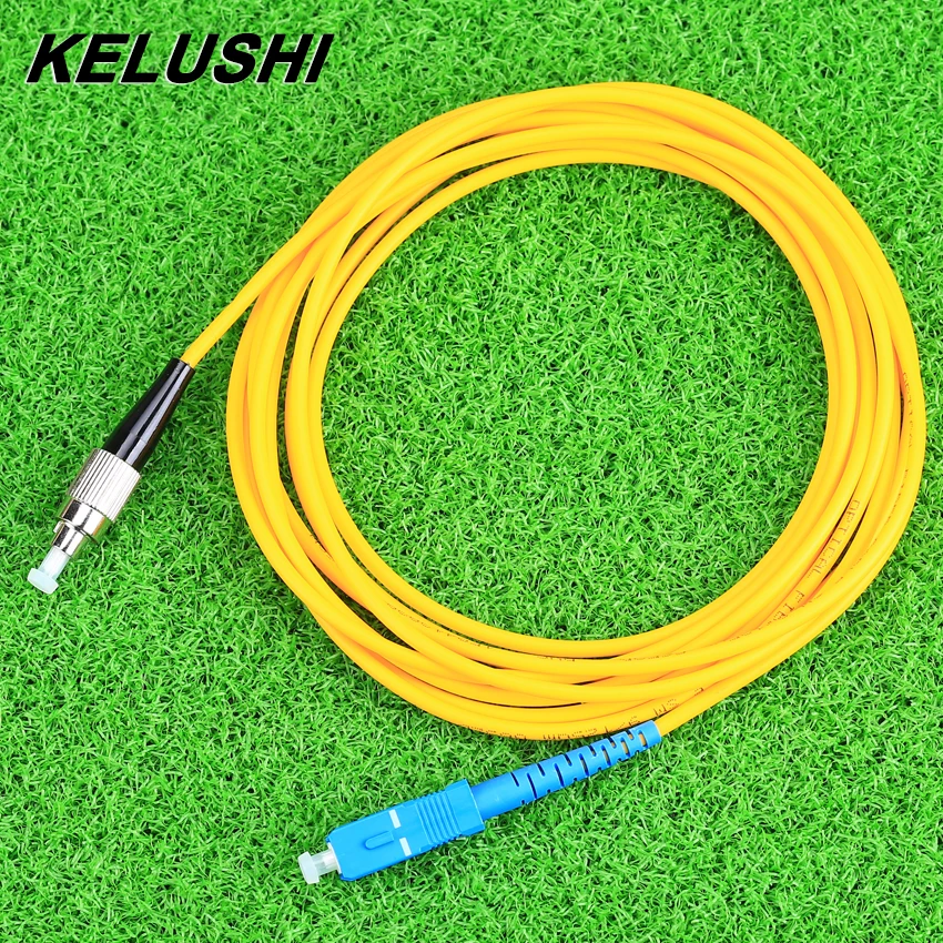 KELUSHI FTTH оптоволоконный соединительный кабель одноядерный 3 метра FC SC волоконно