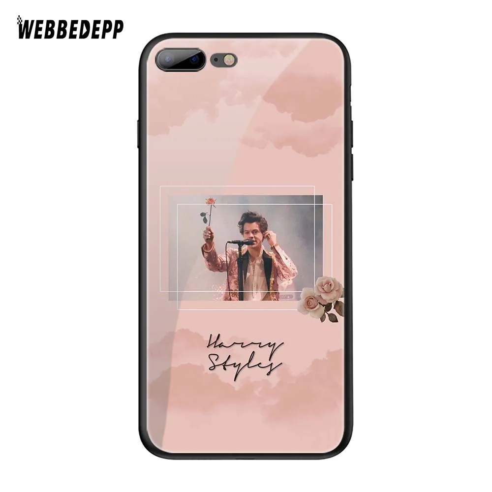 TG13 WEBBEDEPP One Direction в виде татуировки Harry Styles» закаленное Стекло чехол для Apple iPhone 6 6S 7 8 плюс 5 5S SE XR X XS 11 Pro MAX чехол - Цвет: TG13