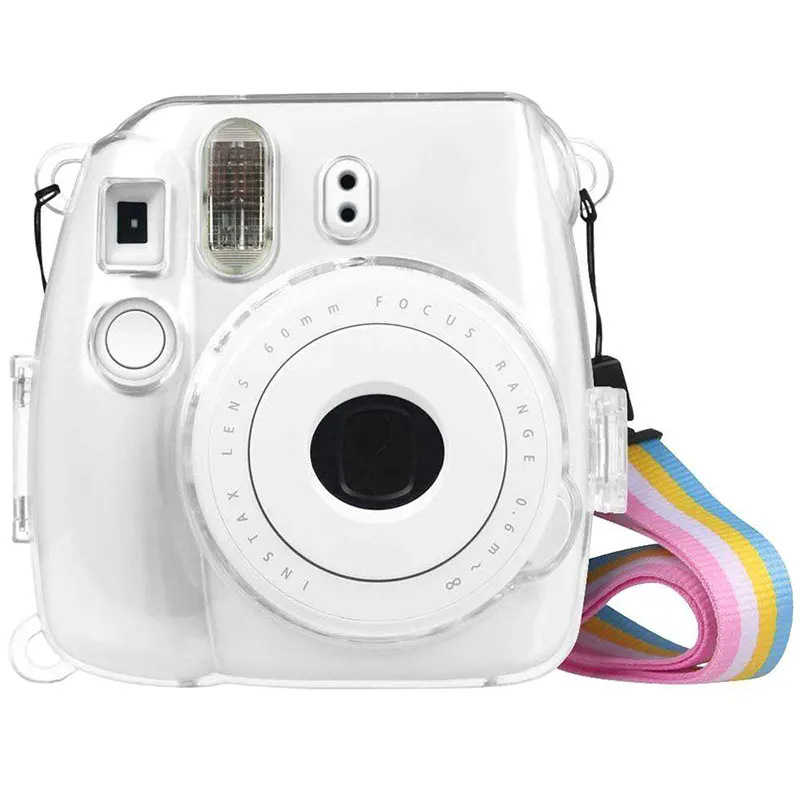 Прозрачный защитный чехол Mini Powstro с плечевым ремнем для камеры Fuji Fujifilm Instax 9 8 +