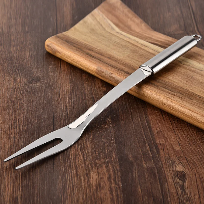 1 шт. вилка для мяса и барбекю из нержавеющей стали | Дом сад