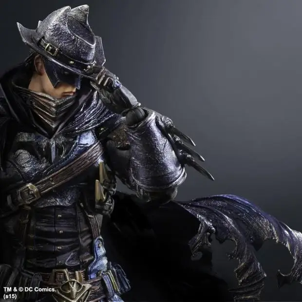 PLAY ARTS 26 см дикая Западная черная версия Бэтмен вечная фигурка модель игрушки