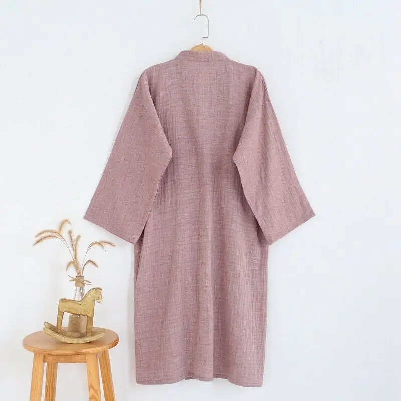 Новинка японский халат Yukata для весны и лета мужская хлопковая газовая тонкая