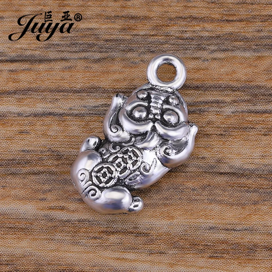 15pcs/lot Silver Plated Luckly Toad Angle Pendant Charms Fit Women Charm Bracelets &amp Necklaces Jewelry Making Diy JUYA AO0628 | Украшения
