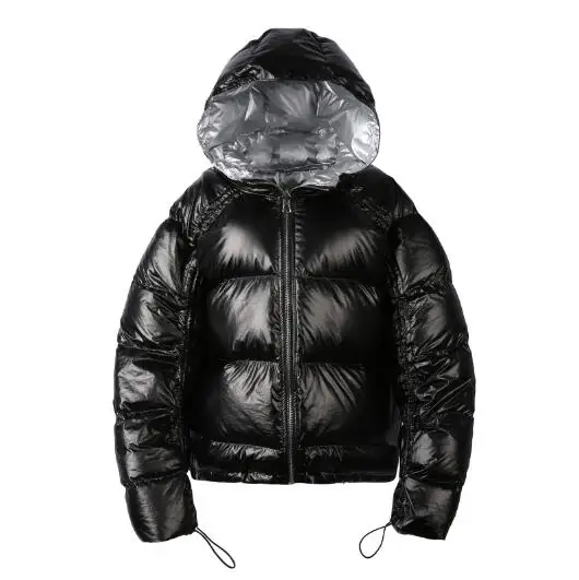 Black jacket(no fur) Женский пуховик на белом утином пуху, пальто с настоящим мехом, женская зимняя куртка, пуховик, парка с воротником из натурального Лисьего меха, толстое теплое зимнее пальто для женщин - Цвет: Black jacket(no fur)