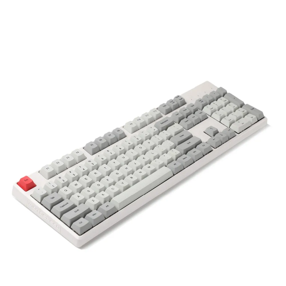 Клавиатура YMDK Cherry Profile ANSI 61 87 104 серая клавиатура для переключателей MX