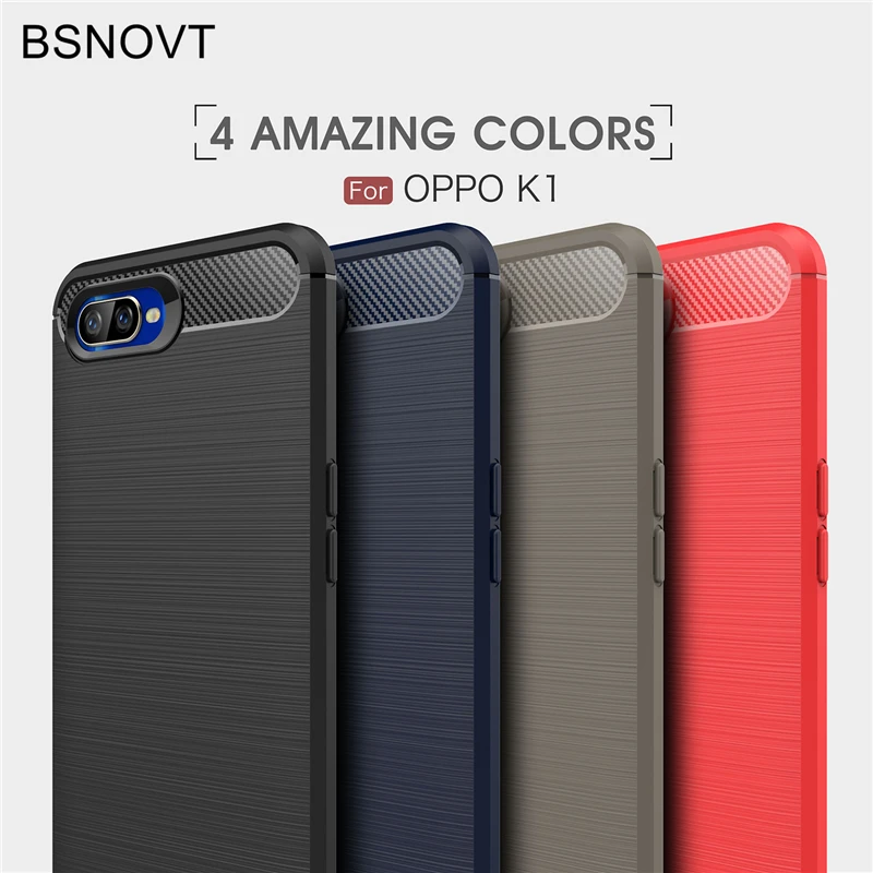 Чехол для OPPO K1 мягкий силиконовый бампер из ТПУ ударопрочный противоударный