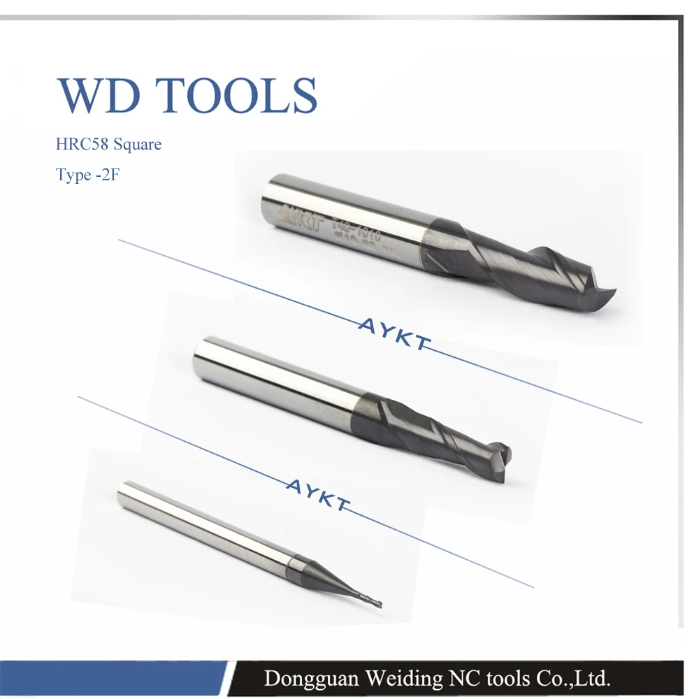 

HRC58 12.0X150LX12D*150L*2F HV3300 solid Tungsten carbide Coated squareTaper End Mill cone type cnc milling cutter tool