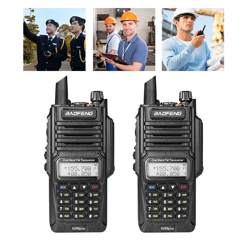 Baofeng UV-9R plus Водонепроницаемая рация CB ham радиостанция 10 км двухстороннее радио uhf