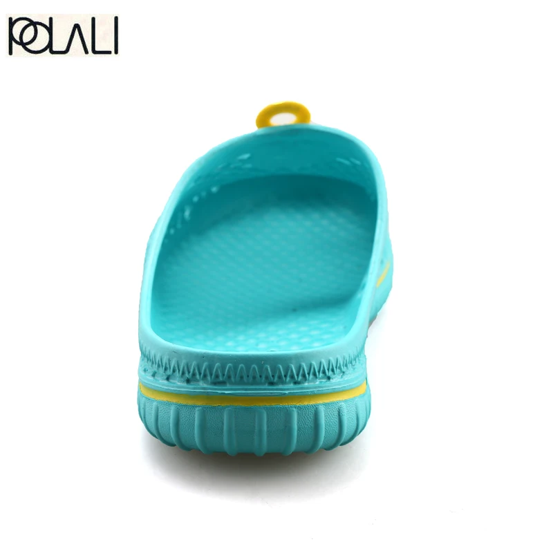 Мужские шлепанцы POLALI Повседневные Дышащие на плоской подошве унисекс лето