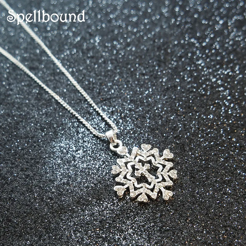Spellboun модные элегантные уникальный 2018 Подвеска Шарм Элегантный Rhinestone Серебряная