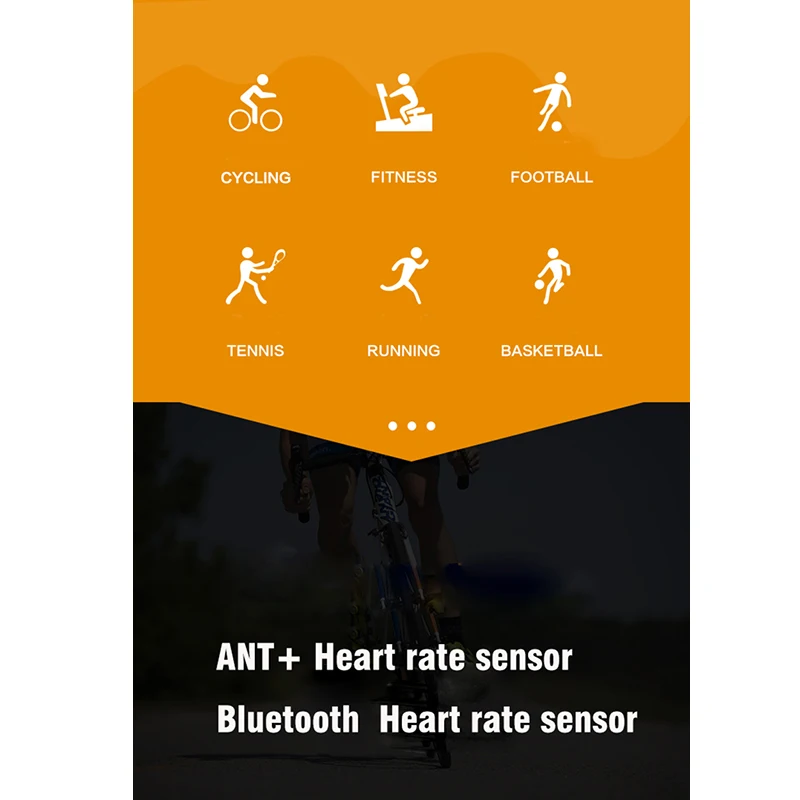 Велосипедный датчик сердечного ритма INBIKE ANT + и Bluetooth 4 0 монитор с нагрудным