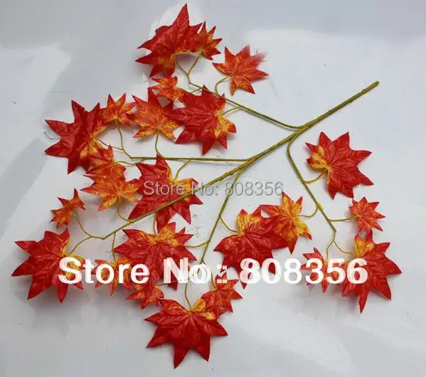 12 шт. Искусственный Кленовый лист ветви поддельные растения Моделирование