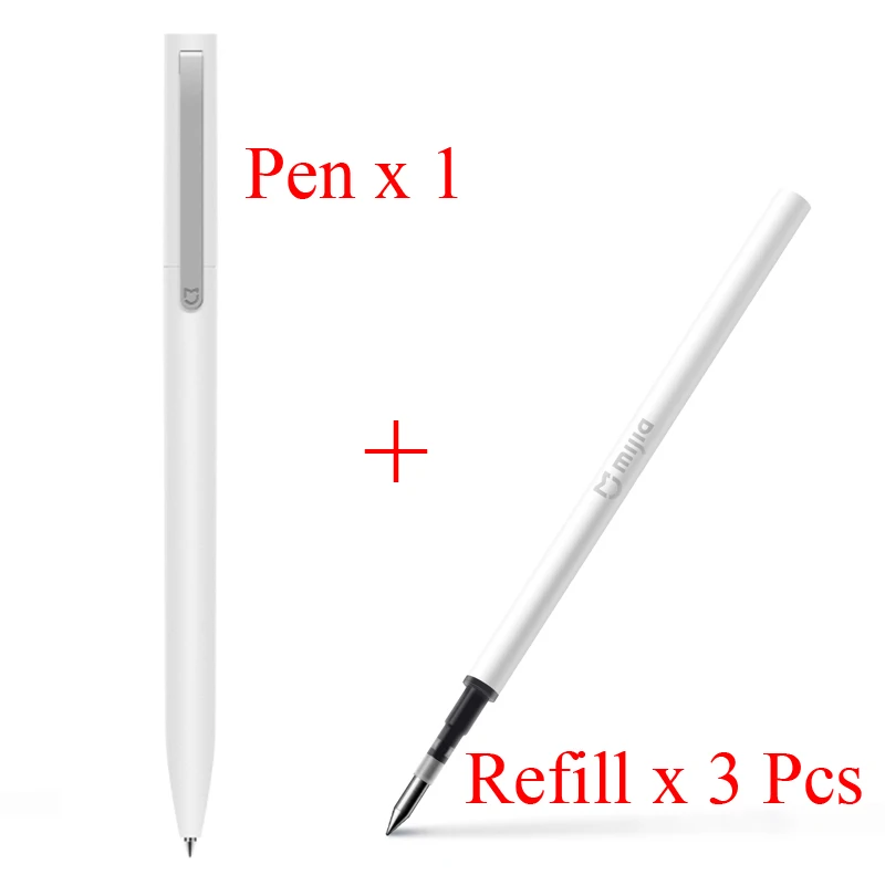 Pen add Refills Xiao mi jia Sign Pen mi Pen 9,5 мм Прочный знак mi Kuni Япония чернила PREMEC гладкая швейцарская заправка - Цвет: Pen add Refills