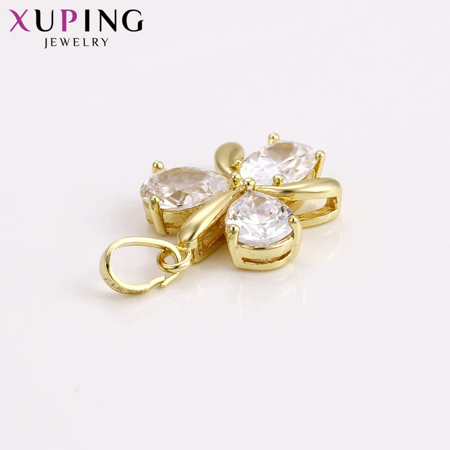 Xuping модный элегантный подвесной светильник в форме цветка с покрытием желтого