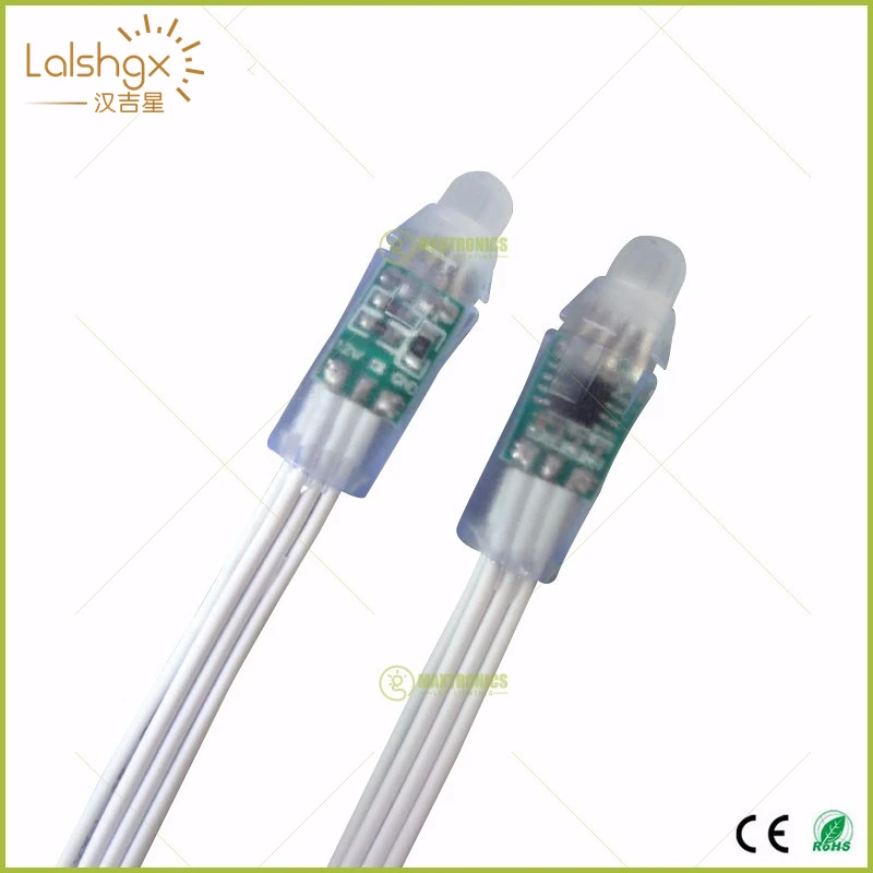 100 шт. DC5V/DC12V белый провод 12 мм WS2811 IC RGB светодиодный модуль цифровой полноцветный 3pin JST светодиодный пиксельный светильник водонепроницаемый IP68