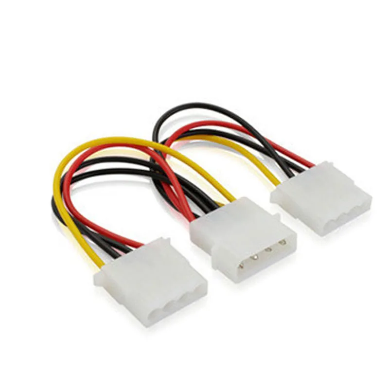 Кабель переходник Molex с 4 контактным штекером на 2 портовый разъем IDE