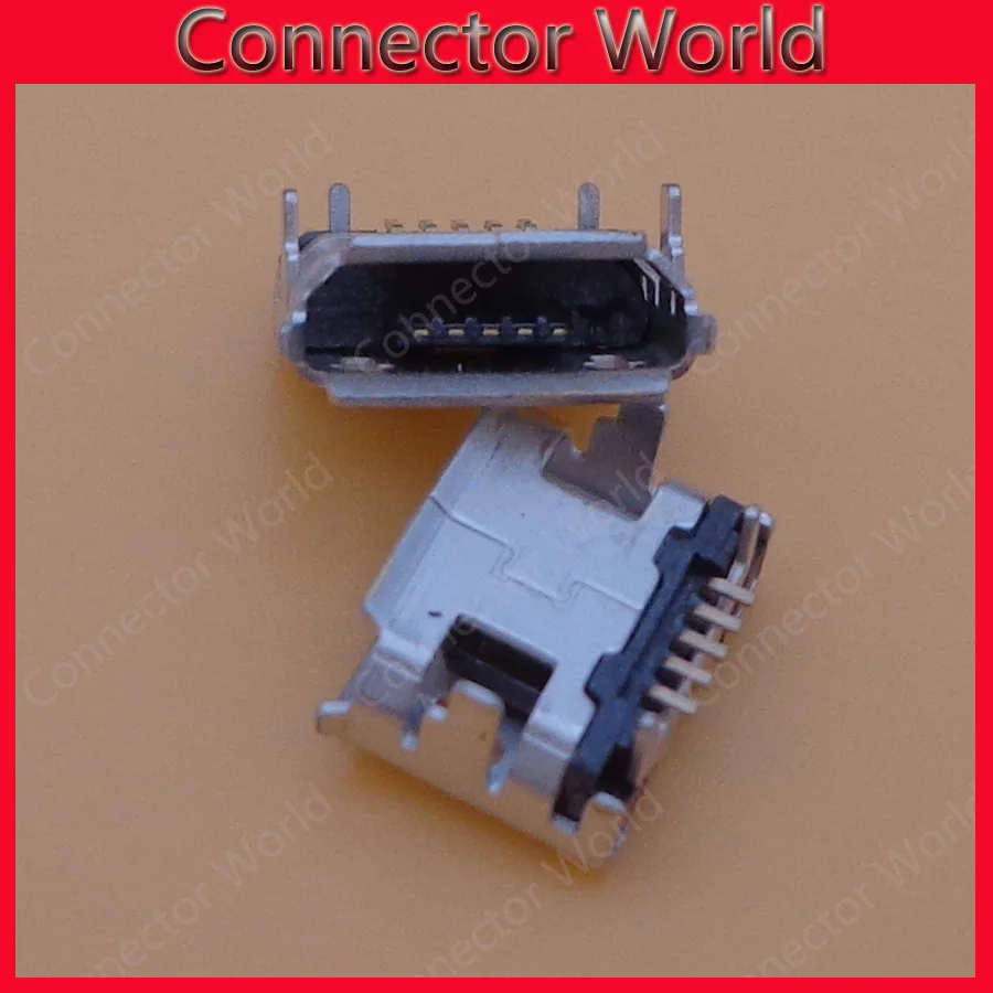 200 шт./лот micro usb b Женский 7 2x4 85 Внешний порт 4 фута dip 5 p 5-контактный разъем Разъем