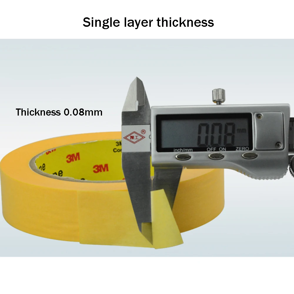 

244 yellow textured paper high temperature masking tape 200 Degree For Car Baking paint Protection