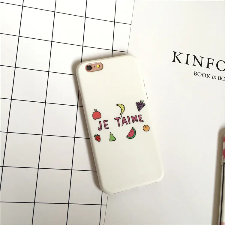 Новинка летний чехол с изображением вкусных фруктов для iphone 6S 6 милые Клубничные