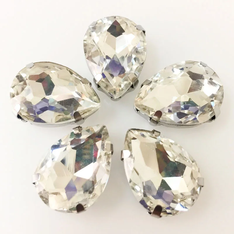 Бесплатная доставка! Белое каплеобразное Хрустальное стекло с плоским