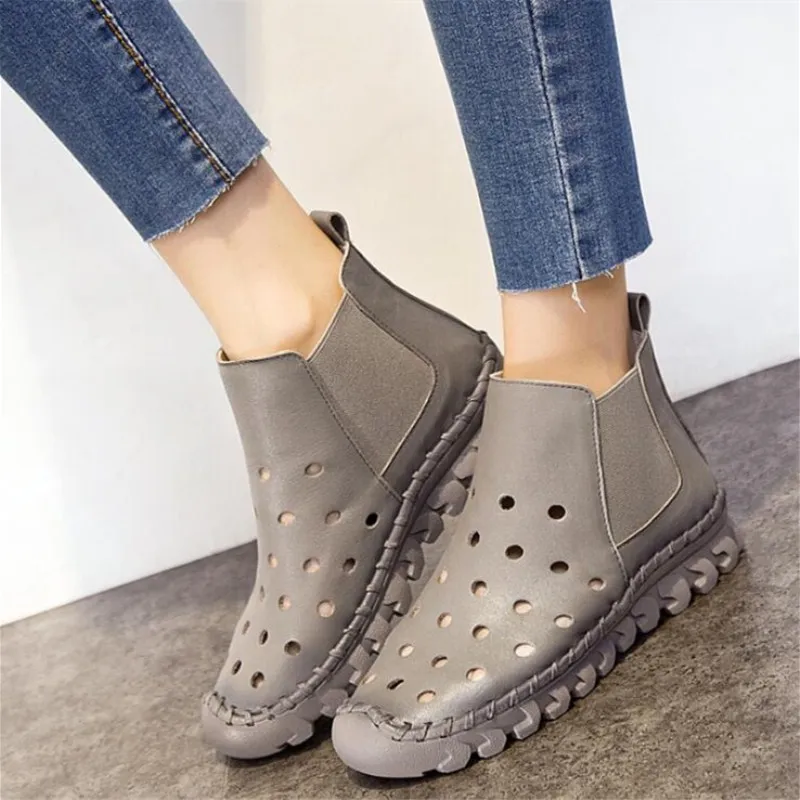 Новая летняя модная женская обувь из натуральной кожи в стиле ретро красивые